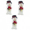 Toyvian 3 Pièces Bonhomme De Neige Électrique Jouet en Peluche Animé Noël Debout en Peluche Bonhomme De Neige Chantant De Noë