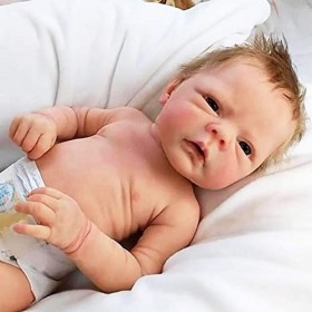 Reborn Baby Dolls Garçon/Fille 18" Fait à la Main Full Body Vinyle Dur Silicone Réaliste Nouveau-né Poupées Cadeau dannivers