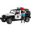 bruder 02526 - Jeep Wrangler Unlimited Rubicon Véhicule de police avec policiers & équipements, module son et lumière