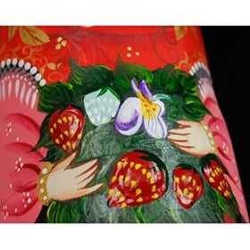 HRTC Poupées Russes 7 Pc Russe poupée gigogne Peint à la Main Traditionnel matriochka Bois empilable Ensemble imbriqué à Coll