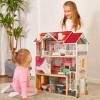 TOP BRIGHT Maison de Poupée en Bois avec Meubles et Ascenseur Rêve Jouet de la Maison de Poupée pour Fille