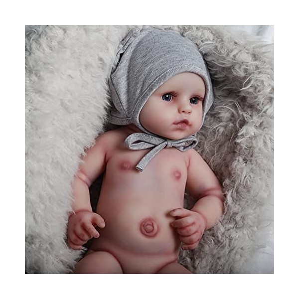 通用 Reborn Baby Dolls Poupées de 40,6 cm avec yeux ouverts, pas de poupées en vinyle, poupée réaliste en silicone souple pour 