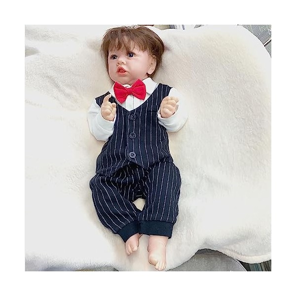 Poupées Reborn en silicone, 55 cm, faites à la main, une poupée bébé qui semble réelle, F-Boy