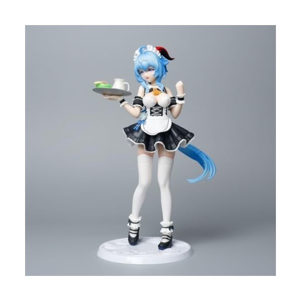 REOZIGN Genshin Impact Figures, Ganyu Action Figure Statue 30 cm/11,8 Pouces Maid Ganyu Anime Jeu Personnage Collection Figur