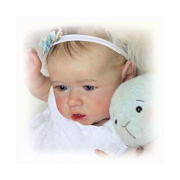 Poupée bébé Reborn nouveau-né, paquet de 22 pouces 55 cm avec jouets dalimentation, poupées nouveau-né en silicone, poupée b