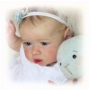 Poupée bébé Reborn nouveau-né, paquet de 22 pouces 55 cm avec jouets dalimentation, poupées nouveau-né en silicone, poupée b