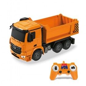 Mondo Motors- Mercedes Arocs Benne, Chantier, pour Enfant, garçon, 63514, Orange, 1:26