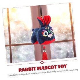 Toyvian 20 Pièces Jouet Animal du Zodiaque Chinois Poupée De Lapin en Peluche Figurine De Lapin Chinois Jouet De Lapin en Pel