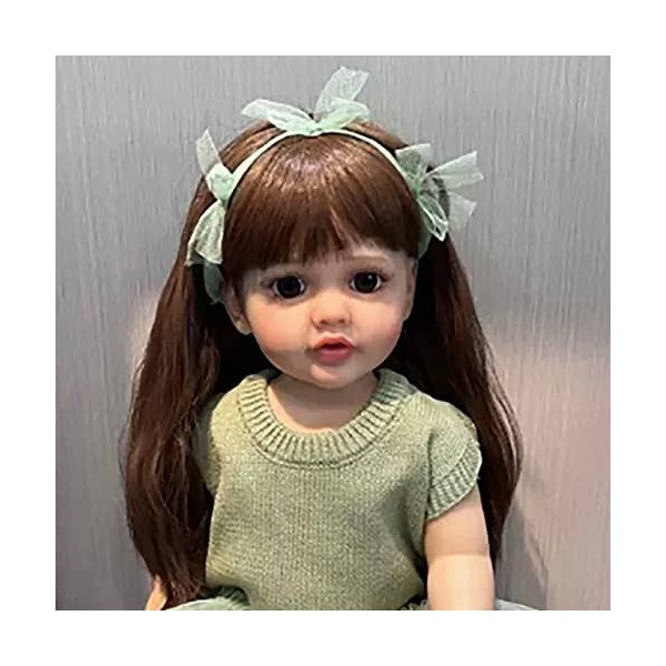 HLILY PoupéE Reborn, Silicone Souple Real Life Toddler Baby Dolls Simulation Baby Doll Poupées pour Bébés Et Tout-Petits Rebo