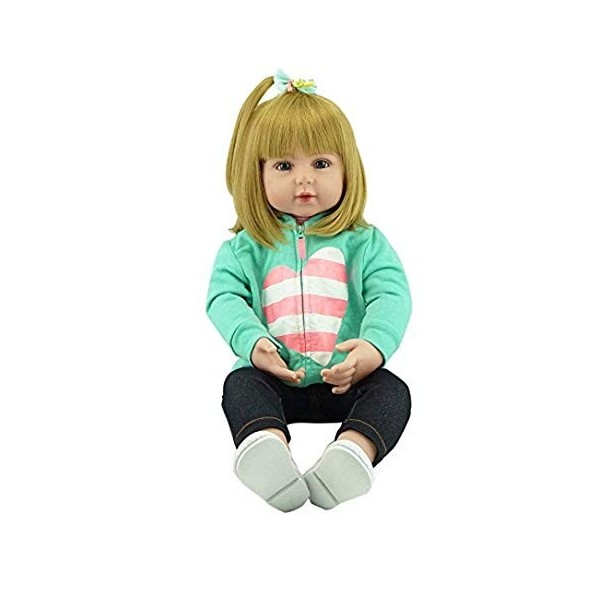 Poupée Reborn 47/60 cm Doux au Toucher Silicone Reborn bébé poupées Vinyle Jouets Grandes poupées pour Filles bébé poupées av
