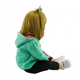 Poupée Reborn 47/60 cm Doux au Toucher Silicone Reborn bébé poupées Vinyle Jouets Grandes poupées pour Filles bébé poupées av