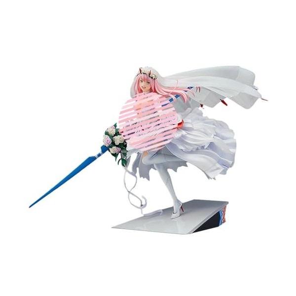 DHAEY Figurines Hentai Fille Sexy de Figure d’Anime Darling in The FranXX -Zero Two- 1/7 pour Mon chéri Figurine daction Col