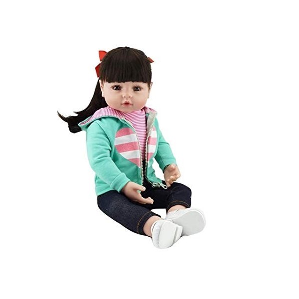 Bebes Reborn poupée 47CM Silicone poupée Fille Reborn bébé poupée Jouet réaliste Nouveau-né Princesse Victoria Bonecas Menina