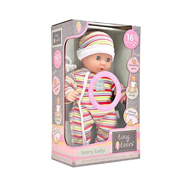 Poupée Teeny Baby Tiny Tears de 30,5 cm avec 16 sons