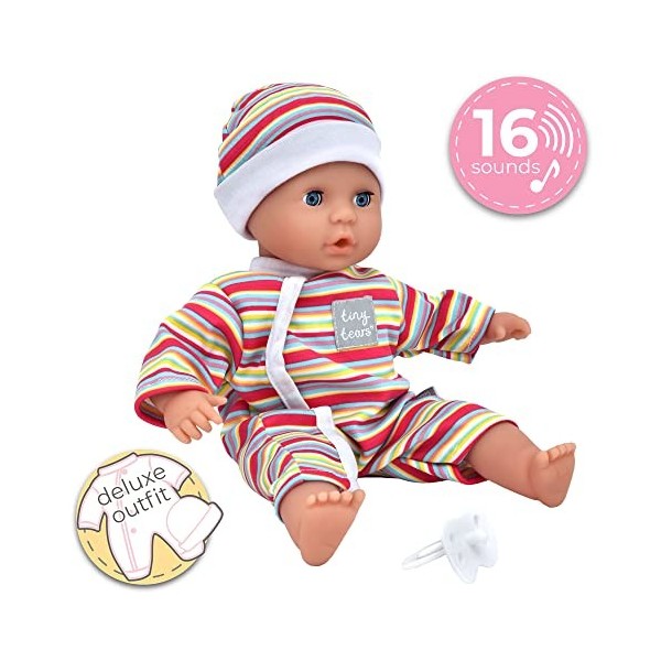 Poupée Teeny Baby Tiny Tears de 30,5 cm avec 16 sons