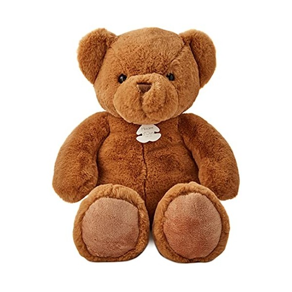 Histoire dOurs - Peluche Géante Ours - Le Nounours - Ocre - 75 cm - Très Grande Peluche Super Douce à Caliner pour les Enfan