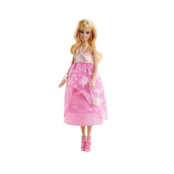 Mattel Barbie bfw17 – Rose and Fabulous Barbie Style Tea Length, poupée