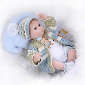 Poupée Reborn Réaliste en Silicone Souple, 16 Pouces, 42Cm, Poupées pour Tout-Petits, Jouets pour Nouveau-Nés, Cadeaux pour E