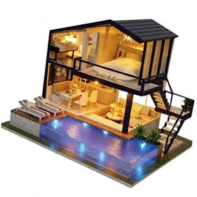 1 Pc Jouet De Maison De Bricolage Miniature Maison De Poupée Miniature pour Enfants Appartement De Poupée Modèle De Maison Mi