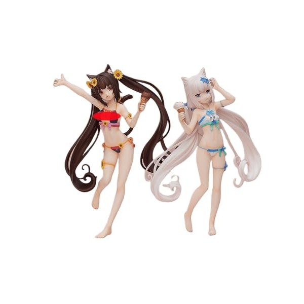 PelcoR Figurines danime Ecchi - Vanille - Chocola - 1/12 - Maillot de Bain Ver. Figurine Hentai/Figurine daction/Figurines 