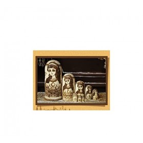 BPILOT Poupées Russes Poupées gigognes Russes matriochka en Bois 10 pièces matriochka poupées Anniversaire Noël créatif Souve