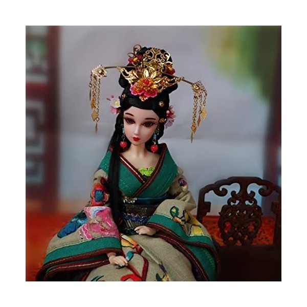 Asiatique Poupée traditionnelle, Poupée chinoise ancienne robe vêtements pour 12 articulations poupée de fée poupée oriental 