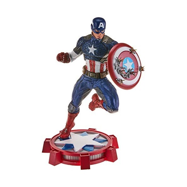 Diamond Marvel Gallery Maintenant Captain America Figurine, AUG172640, 3066318328, Mulitcolor, Taille Unique