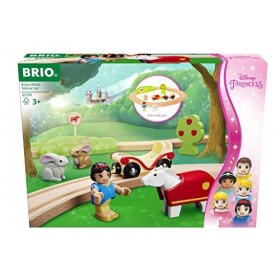 BRIO - 32299 - Circuit Blanche-Neige/Disney Princesses - Coffret Complet 17 pièces - Circuit de Train en Bois - Dès 3 Ans