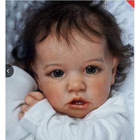Poupées Reborn Fille À La Mode avec Yeux Bleus, Poupée De Jeu Réaliste pour Bébé De 58Cm, 22 Pouces, Parfaite pour Cadeau da