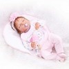 Fait À La Main Reborn Bébé Poupée Fille Doux Simulation Silicone Tissu Corps 22 Pouces 56 Cm Réaliste Nouveau-Né Bébé Garçons