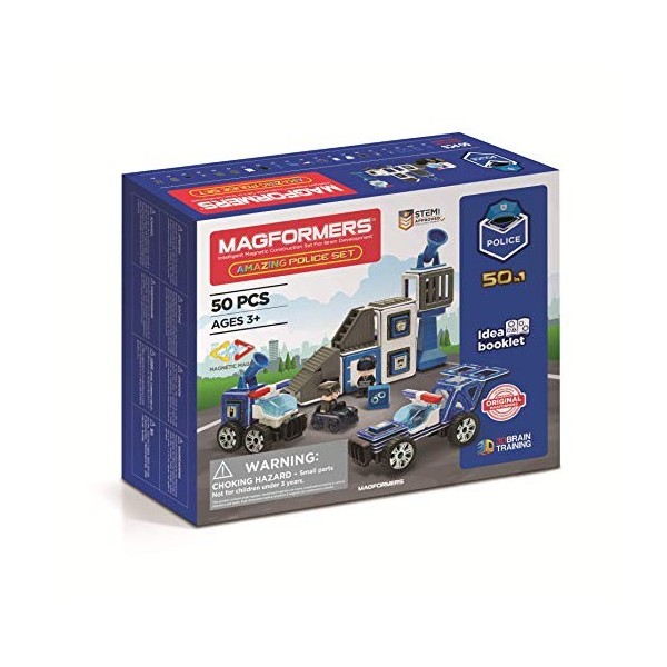MAGFORMERS GmbH Magformers Amazing Police Set 50T Multicolore