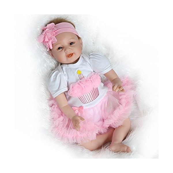 ADOSSAC 2020 Reborn Baby Doll Réincarné bébé Poupée Doux Simulation Silicone Vinyle 55 cm Garçon Fille Jouet Cadeau danniver
