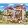 SYLVANIAN FAMILIES - La grande maison éclairée et sa pièce secrète - 5716 - Maison de poupées - Mini poupées