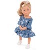 Götz 2111022 Little Kidz Lotta Doll - poupée Multi-articulée Debout de 36 cm aux Cheveux blonds et aux Yeux Bleus - Set de 13