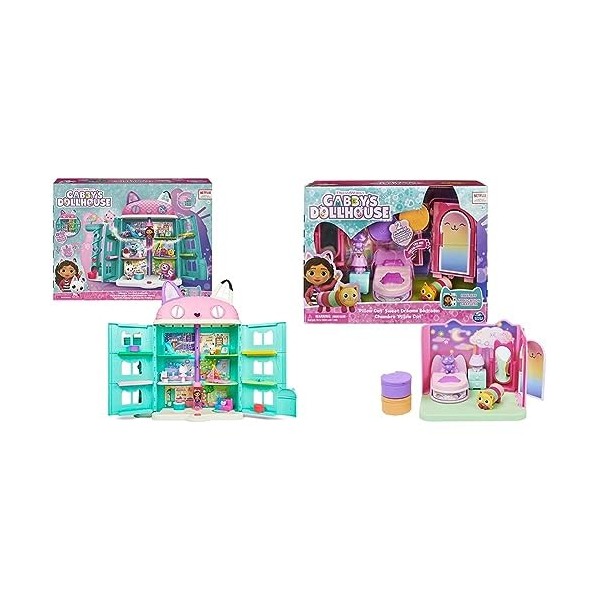 Combinaison Pyjama Gabby's Dollhouse Pour Filles - Polaire à Capuche Personnage - Taille 2-10 Ans