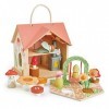 Tender Leaf Toys Rosewood Maison de poupées avec Accessoires de Meubles et poupées – Jeu imaginatif pour Les Enfants avec Un 