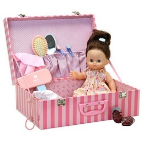 Petitcollin- Câlinette 28 cm Julie dans sa valisette, 712856