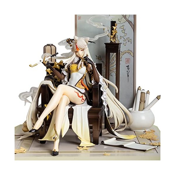 RZAHUAHU Genshin Impact Ningguang 1/7 Figurine statique Jeu de cosplay Anime Projet PVC Modèle collection de poupées Bijoux d