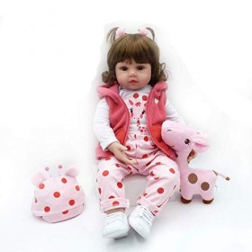 Poupée Bébé Reborn Faite À La Main De 48 Cm, Corps Entier en Vinyle Souple Et Silicone, Jouet Réaliste, Poupée Réaliste pour 