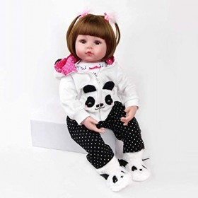 Reborn Doll Girl 47 Cm 18 Pouces Fait À La Main Réaliste Reborn Bébé Poupée en Silicone Souple Vinyle Réaliste Bambin Poupées