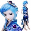 Water Prince Poseidon 1/3 BJD Doll Full Set 24 inch 19 ball jointed dolls Elf ears + Clothes + Free makeup + Hair + Accessori