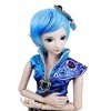 Water Prince Poseidon 1/3 BJD Doll Full Set 24 inch 19 ball jointed dolls Elf ears + Clothes + Free makeup + Hair + Accessori