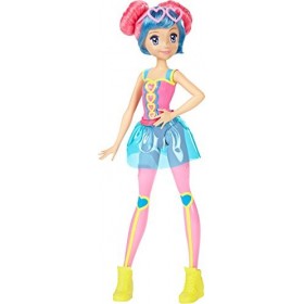 Mattel Barbie DTW06 – Le héroïne de Jeu vidéo avec Cheveux colorés et Lunettes, Accessoires de poupée