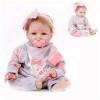 Poupée en Silicone réaliste, 22 Pouces, 55 cm, Lavable, véritable poupée en Silicone, bébés en Silicone Qui semblent réels, C