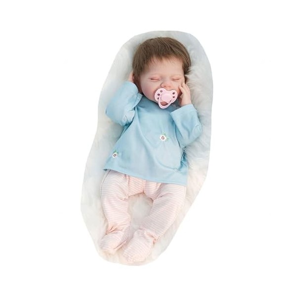 Poupée Reborn, poupées de bébé Reborn de 18 Pouces en Silicone, poupées de bébé dapparence réelle Mignonnes et réalistes, Le