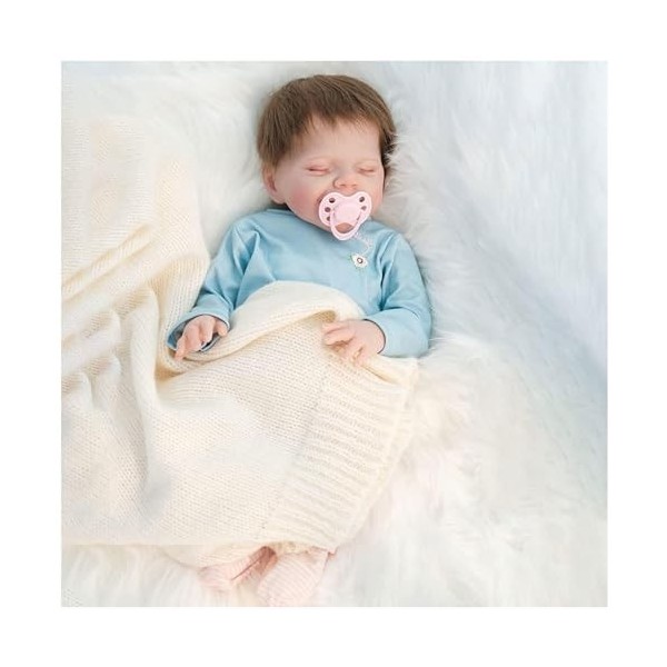 Poupées en Silicone pour bébé, Corps Complet, bébé en Silicone de 45,7 cm, Nouveau-né, Douce au Toucher, poupée Fille renaîtr