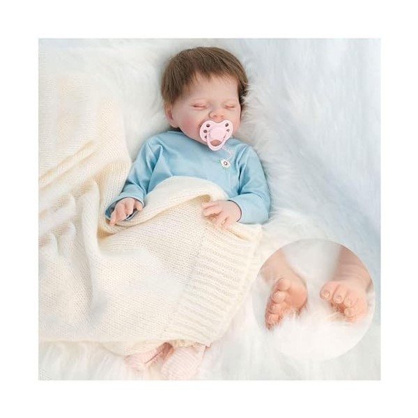 Poupées Reborn, poupées réalistes en Silicone de 18 Pouces, poupées de bébé Reborn en Vinyle pour Fille, Jouets Cadeaux pour 