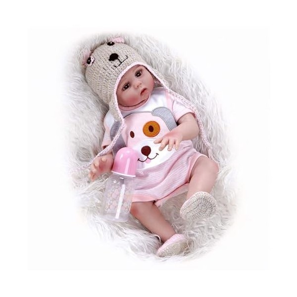 Poupées bébé Qui semblent réelles, poupée bébé Reborn de 18 Pouces, Corps Complet en Silicone, Corps entièrement en Vinyle, p