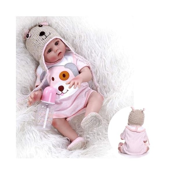 Poupées Reborn en Silicone, Corps Complet, Poupées Reborn en Silicone de 18 Pouces, Poupées Reborn en Vinyle Souple Résistant