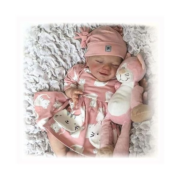 Poupées Reborn en Silicone, Corps Complet, Poupées Reborn en Silicone de 18 Pouces, Poupées Reborn en Vinyle Souple Résistant